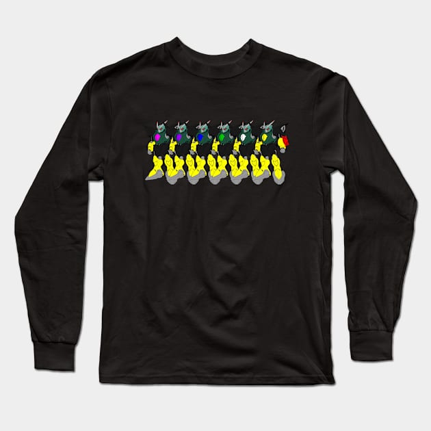 Shokew Riders Assembled Long Sleeve T-Shirt by Crofton_D